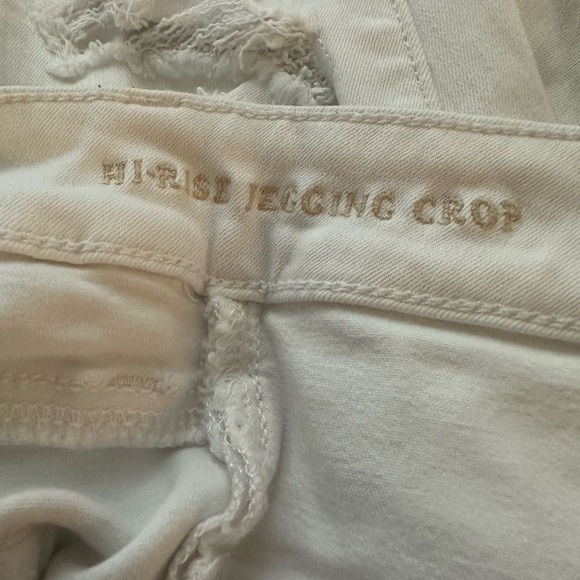 American Eagle white denim cropped jeans size 4 - Picture 3 of 4